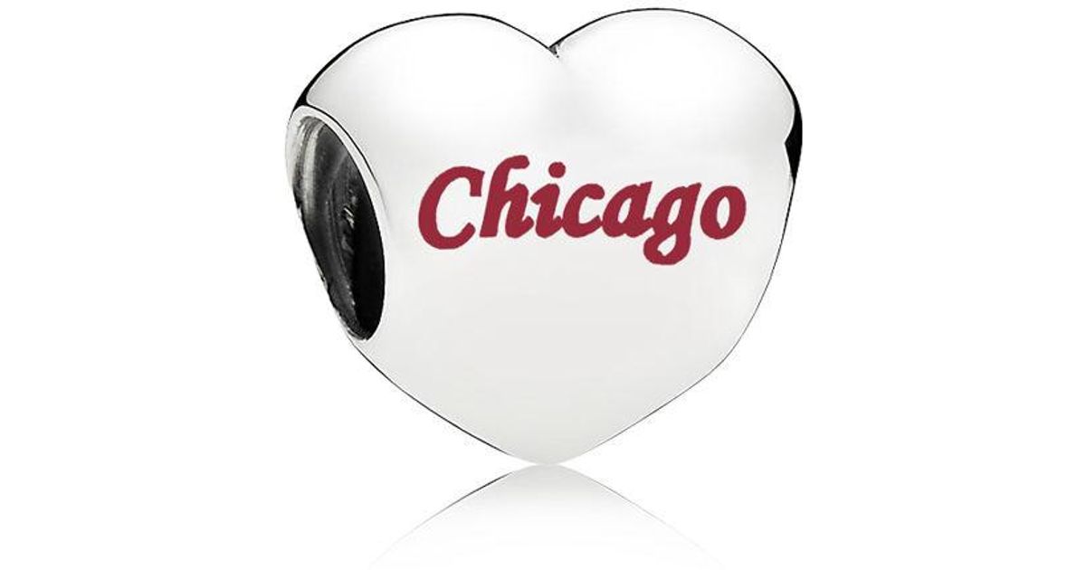 Pandora Chicago Heart Charm In Red Lyst