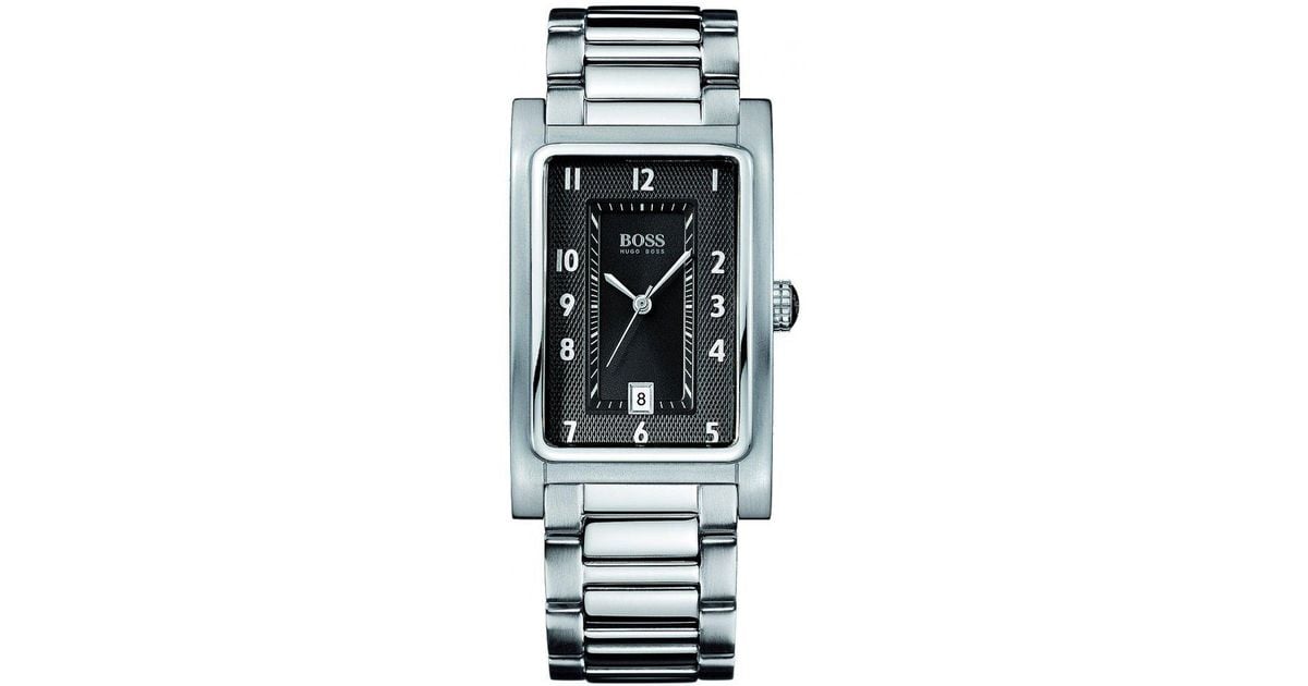 hugo boss rectangular watch