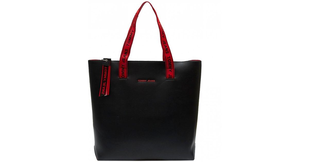 Tommy Hilfiger Black Boxy Tote Bag