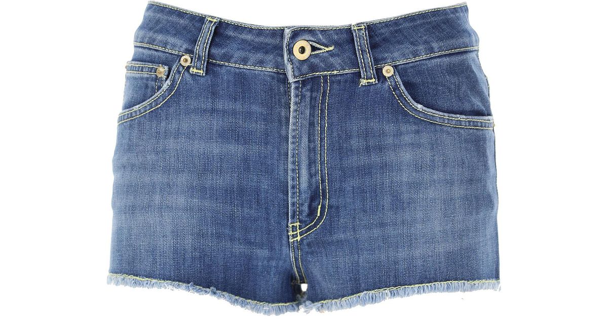 Dondup Denim Shorts For Women in Denim Blue (Blue) - Lyst