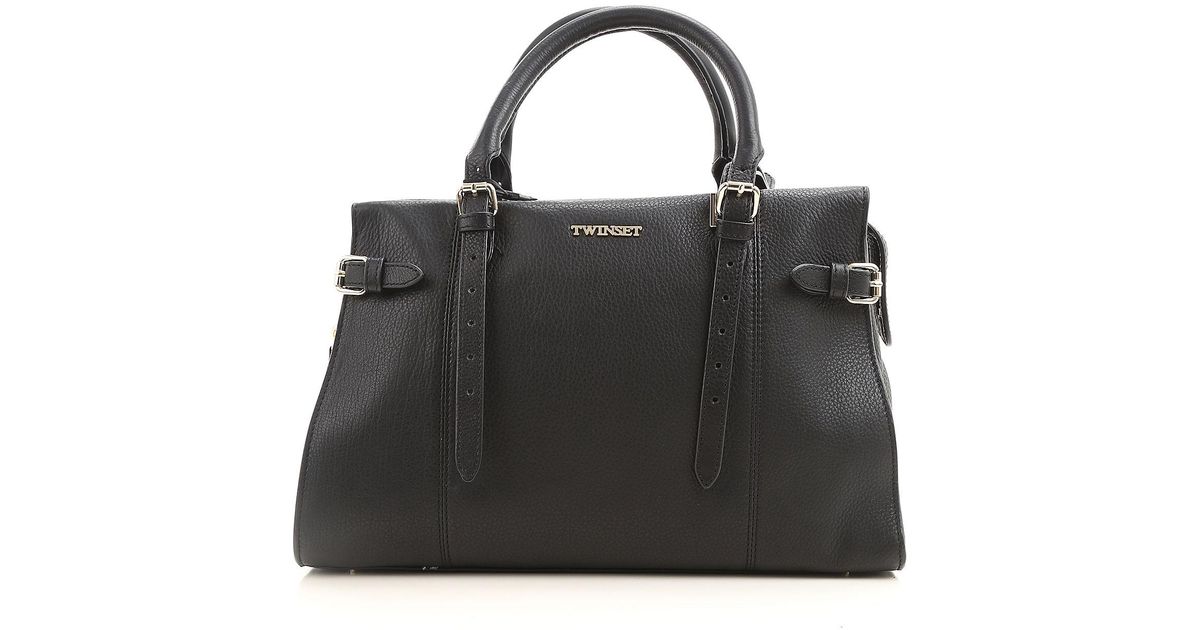 Lyst Twin Set Handbags In Black