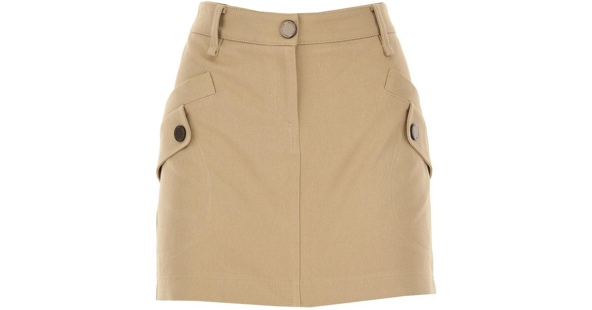 Patrizia Pepe Skirt For Women in Natural - Lyst