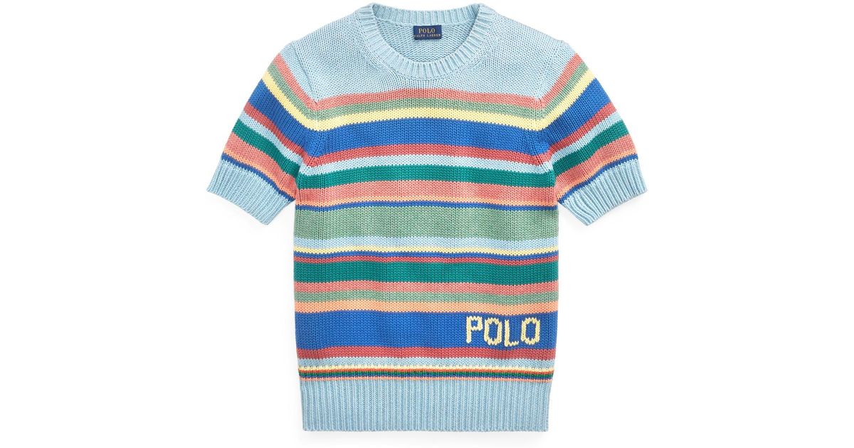 short sleeve polo sweater