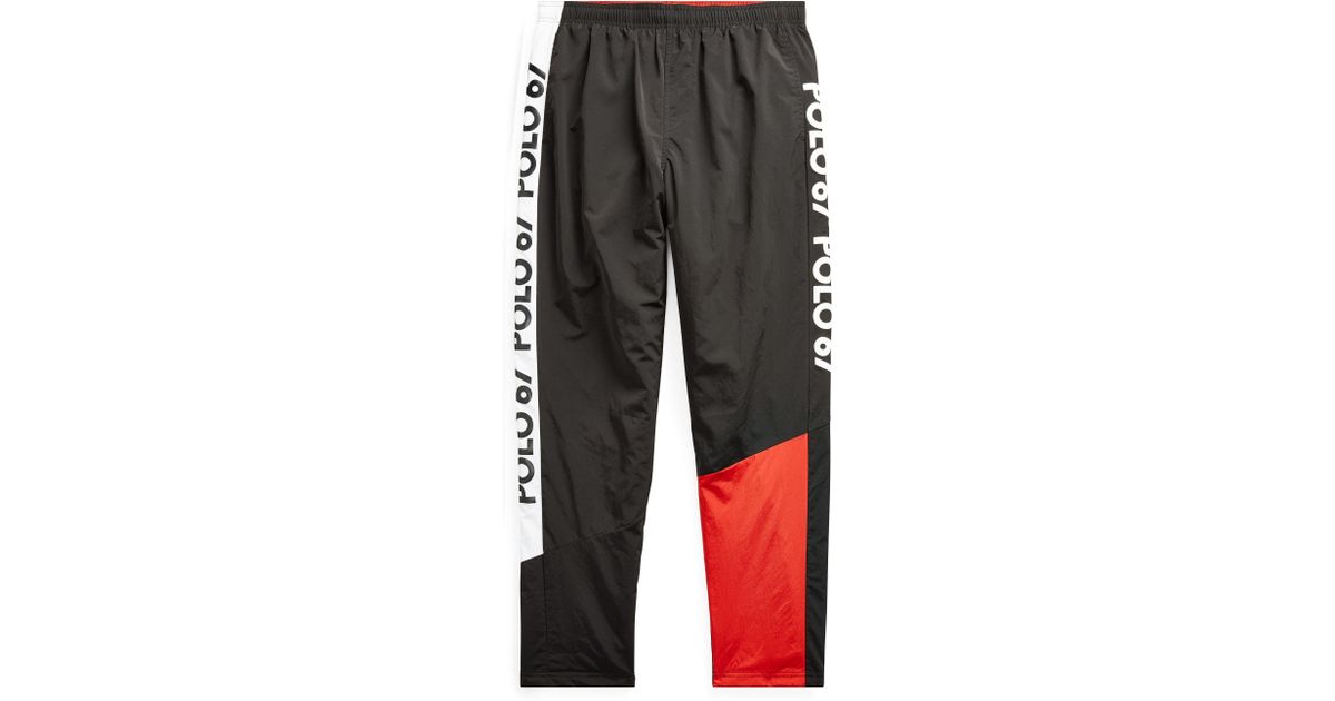 black ralph lauren tracksuit bottoms