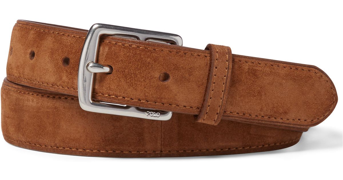 Lyst Polo Ralph Lauren Equestrianharness Suede Belt in Brown for Men