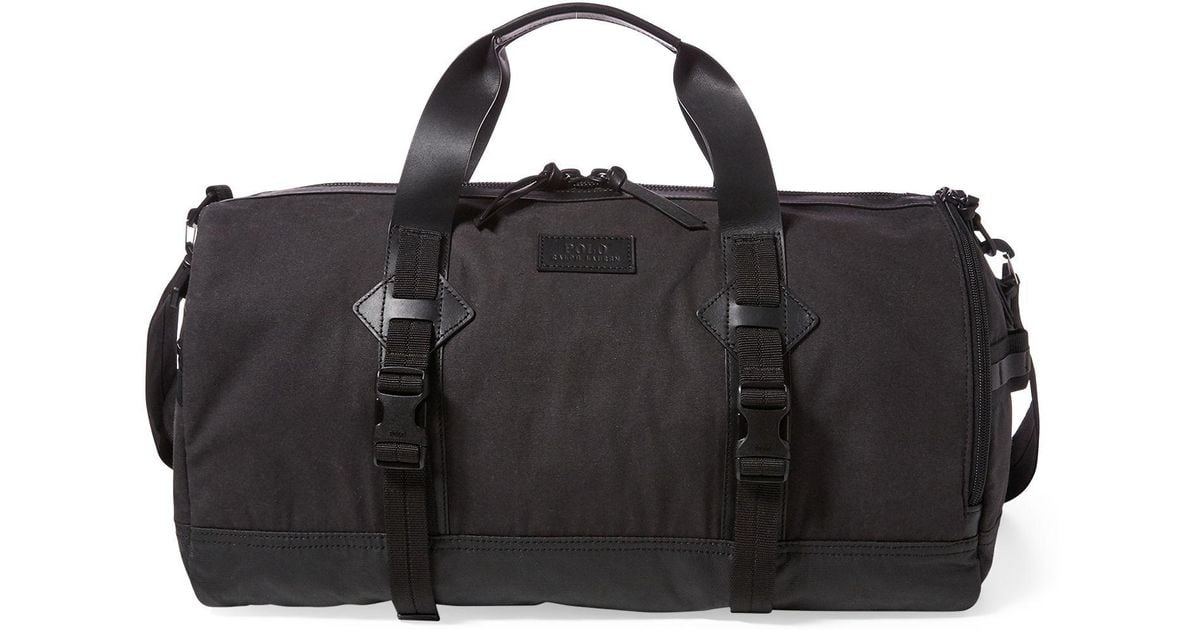 Polo Ralph Lauren Canvas Duffel Bag in Black for Men - Lyst