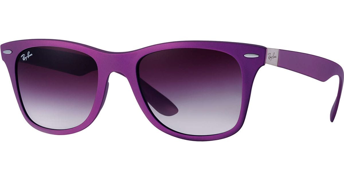 Ray Ban Wayfarer Liteforce In Purple Lyst 