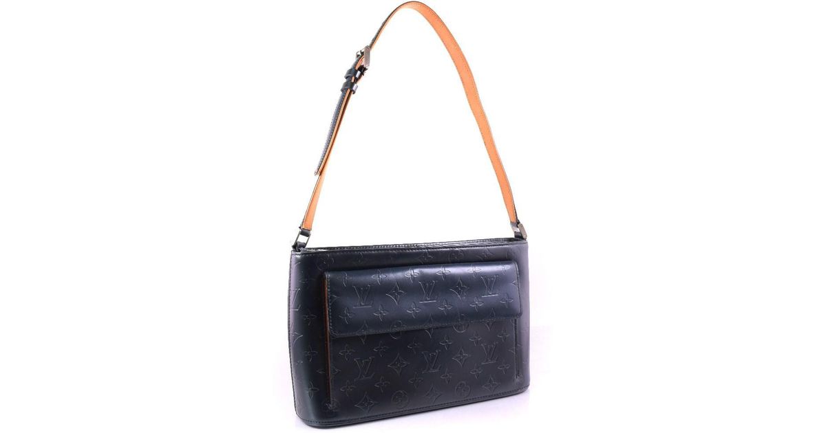 Lyst Louis Vuitton M55125 Monogram Mat Blue Shoulder Bag Women In