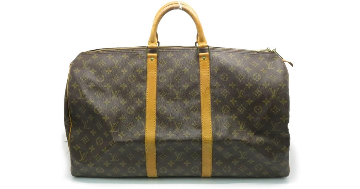 Louis Vuitton Lv Keepall 55 Tote Bag M41424 Monogram Brown 5042 in Brown - Lyst