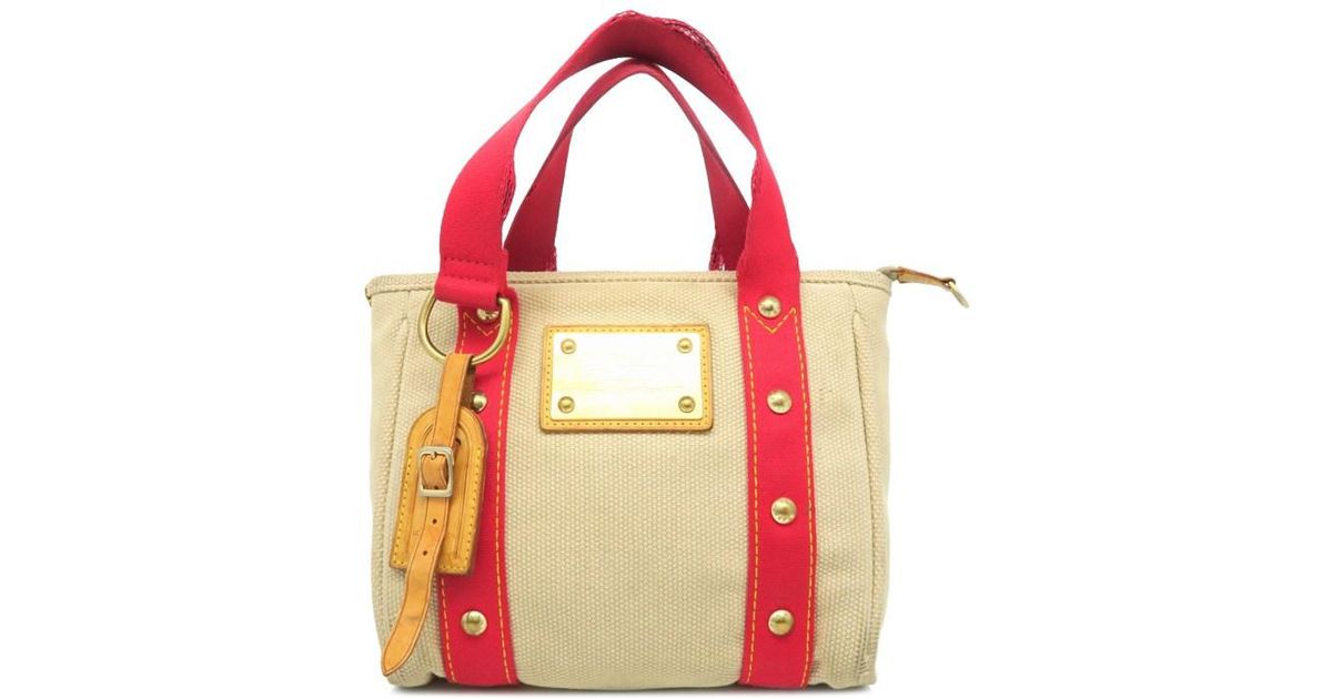 Lyst - Louis Vuitton Lv Cabas Pm Hand Bag M40038 Linen Beige 8284 in Natural for Men