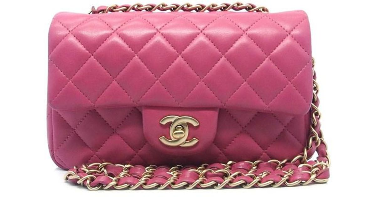 Lyst Chanel Authentic Hot Pink Quilted Lambskin Cc Chain Mini Lyst Chanel Authentic Hot Pink Quilted Lambskin Cc Chain Mini Shoulder Bag 18006259ck In