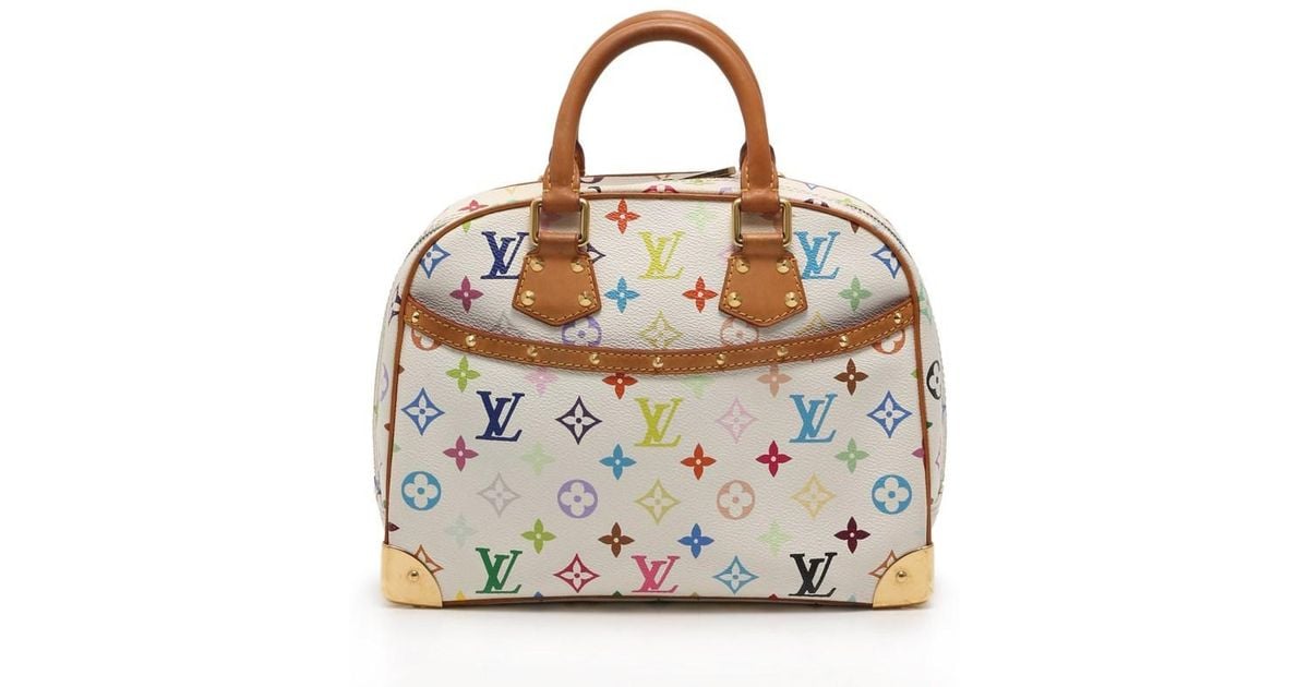 Lyst Louis Vuitton Trouville Handbags Monogram Multi Color Bron In Lyst Louis Vuitton Trouville Handbags Monogram Multi Color Bron In White