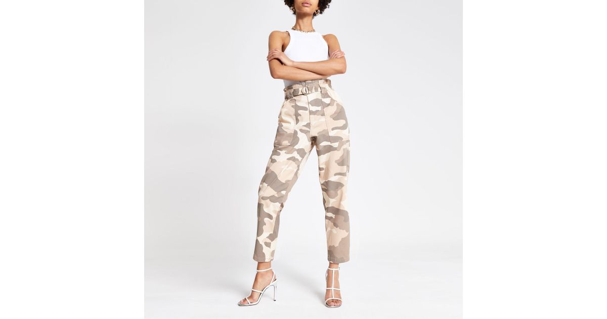 river island camo trousers