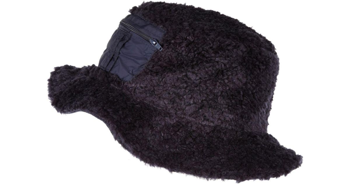 river island navy Navy Christopher Shannon Faux Fur Bucket Hat Navy Christopher Shannon Faux Fur Bucket Hat