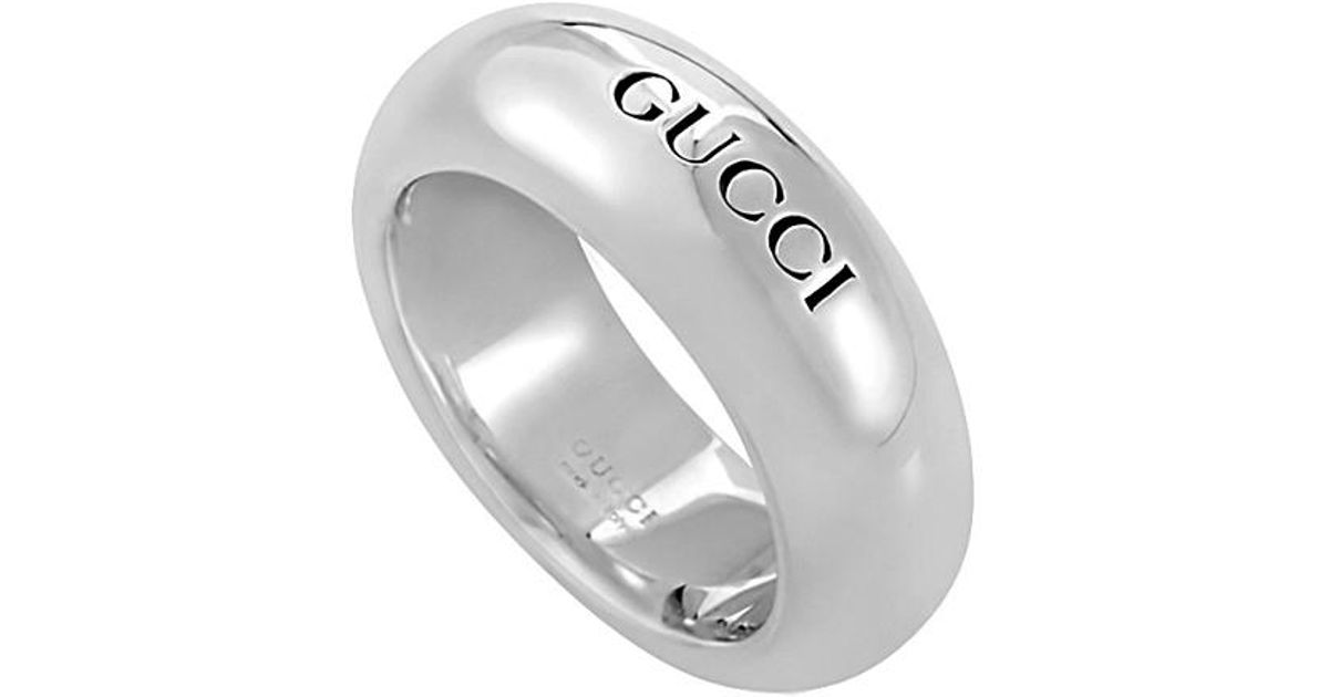 Gucci Silver Ring in Metallic Lyst