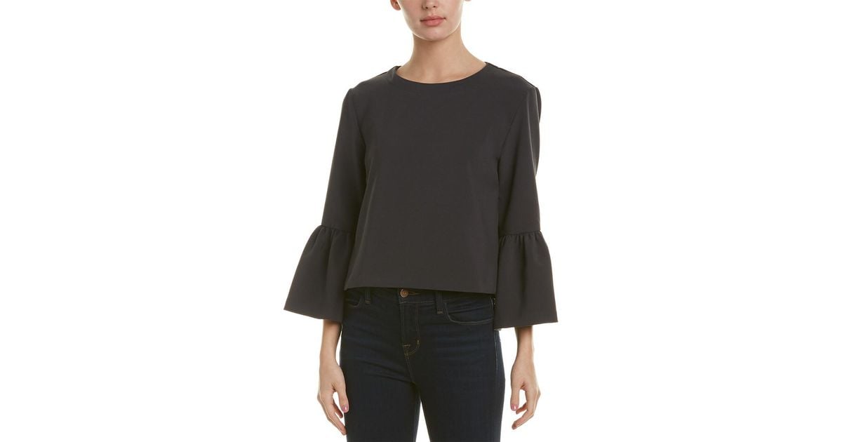 Nicole Miller Artelier Top In Gray Lyst   Nicole Miller CHL CHARCOAL Artelier Top 