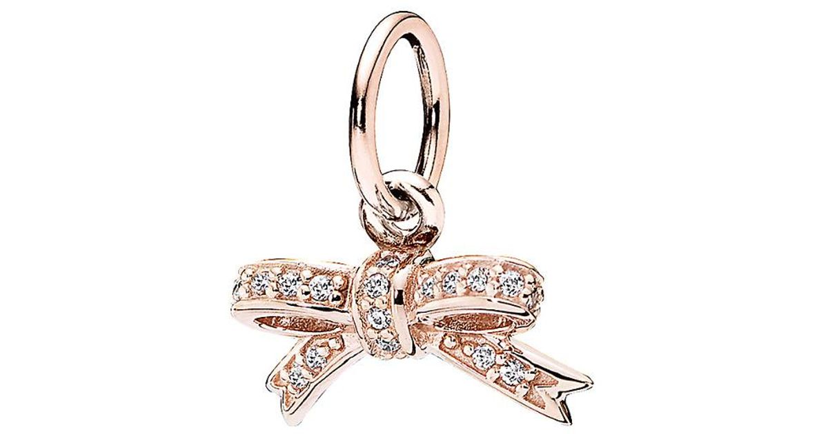 Pandora Multicolor Rosetm Cz Sparkling Bow Pendant Lyst