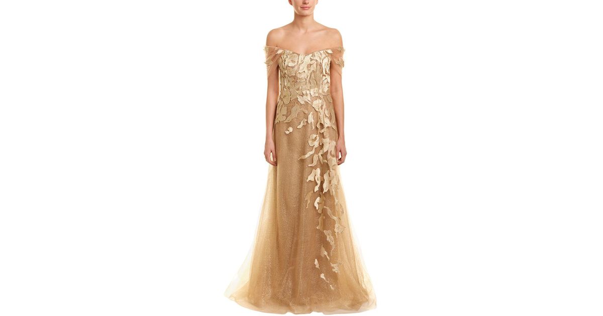 rene ruiz gold gown