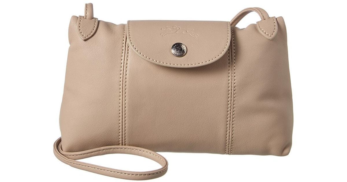 Longchamp Le Pliage Cuir Leather Crossbody Lyst