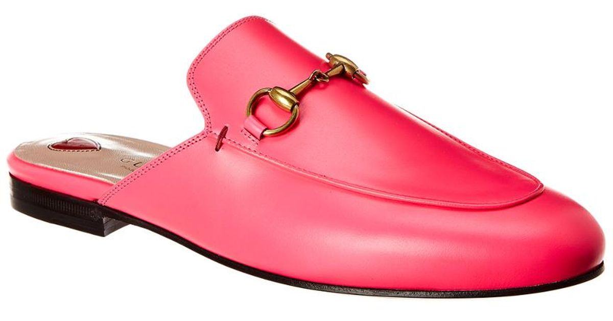 gucci slip ons pink