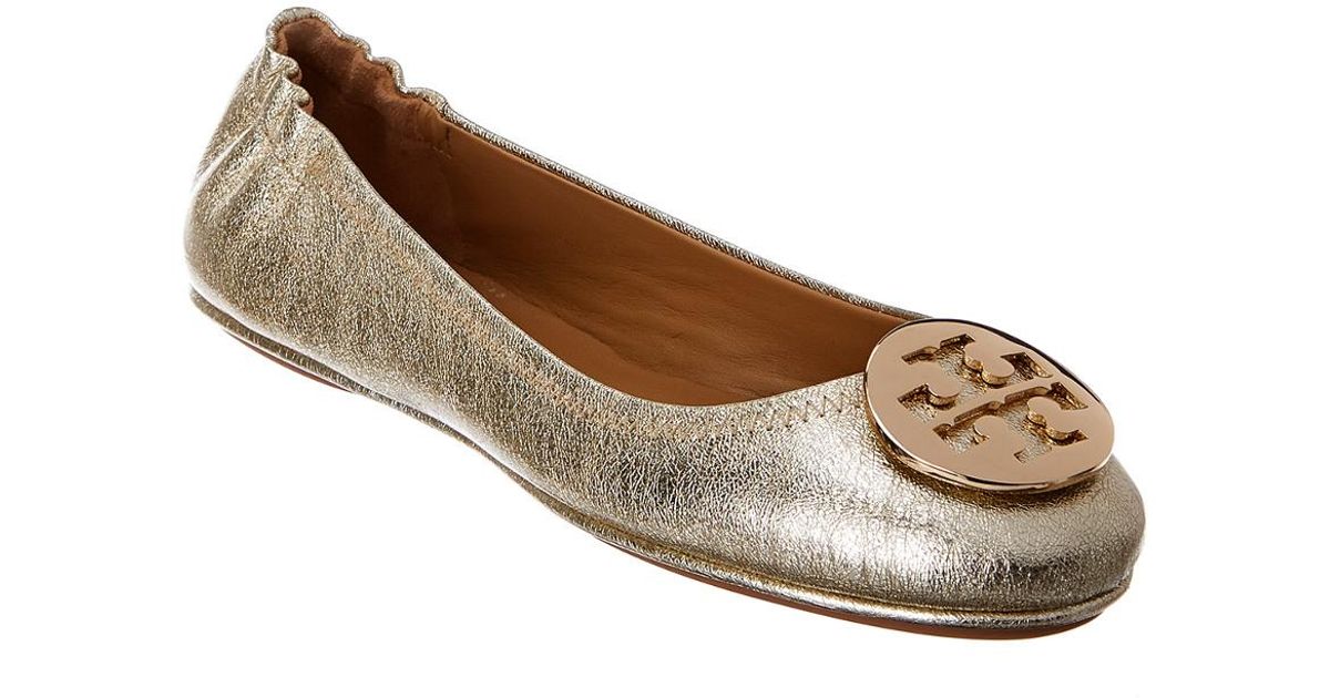 gold flats tory burch