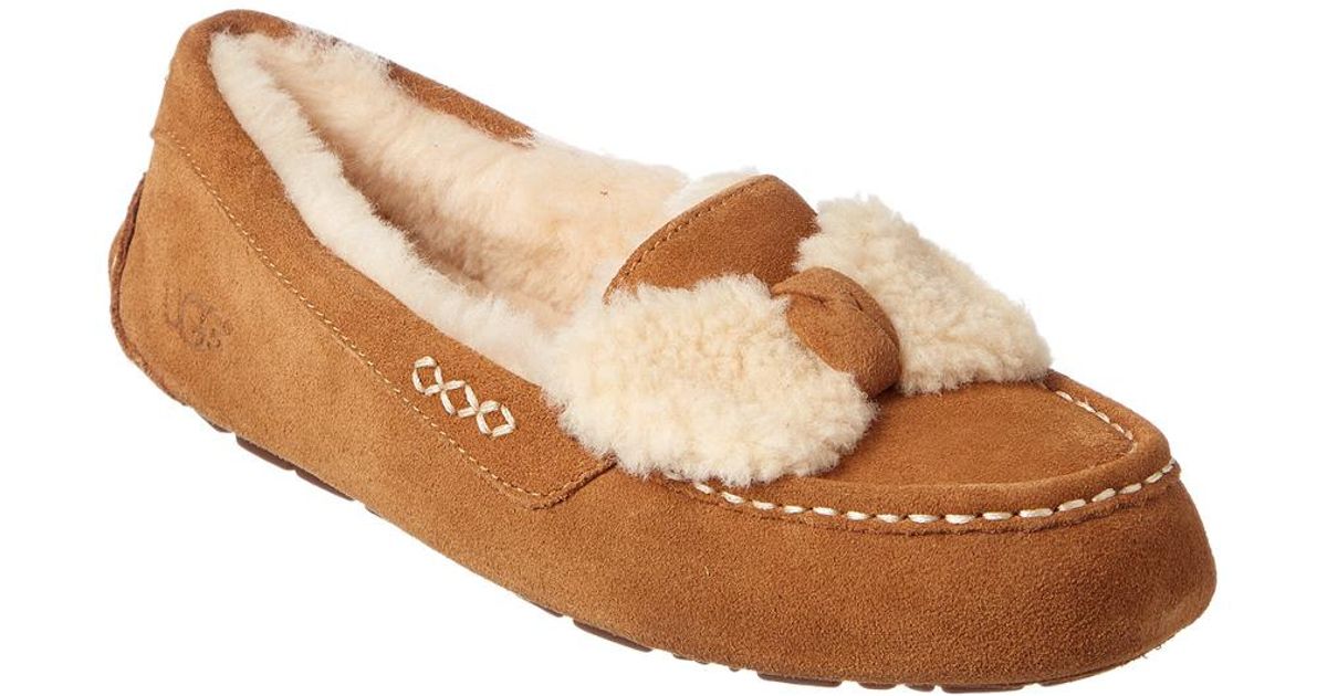 ugg ansley fur bow