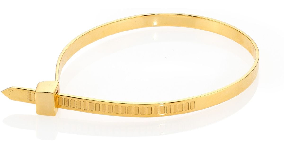 Cast Of Vices 14k Goldplated Adjustable Zip Tie Bracelet