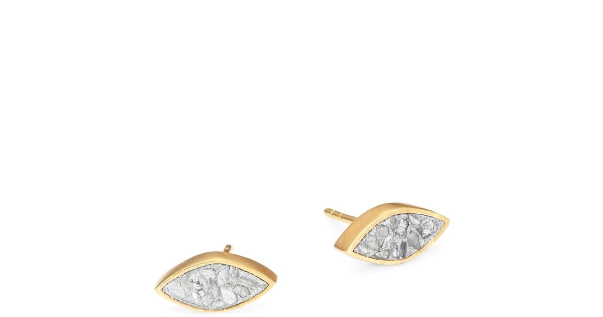 Lyst Shana Gulati Banjara Nakiya Sliced Raw Diamond Stud Earrings Lyst Shana Gulati Banjara Nakiya Sliced Raw Diamond Stud Earrings In Metallic