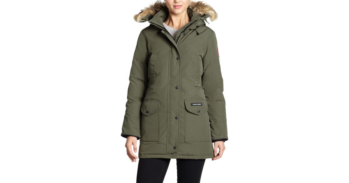 canada goose trillium fur-trimmed down parka canada goose trillium fur-trimmed down parka