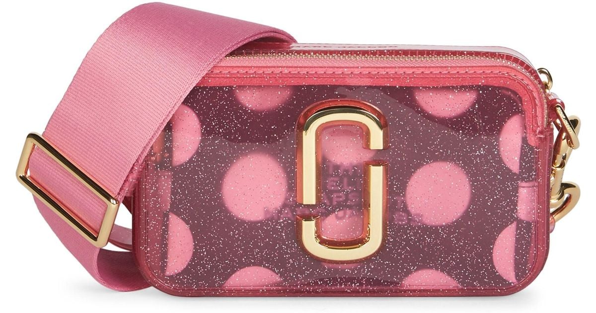 Marc Jacobs Snapshot The Jelly Glitter Coated Leather Camera Bag In Pink Lyst 9079