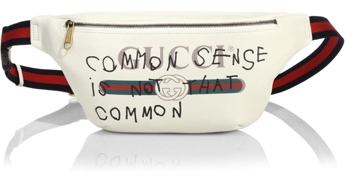 white gucci fanny pack