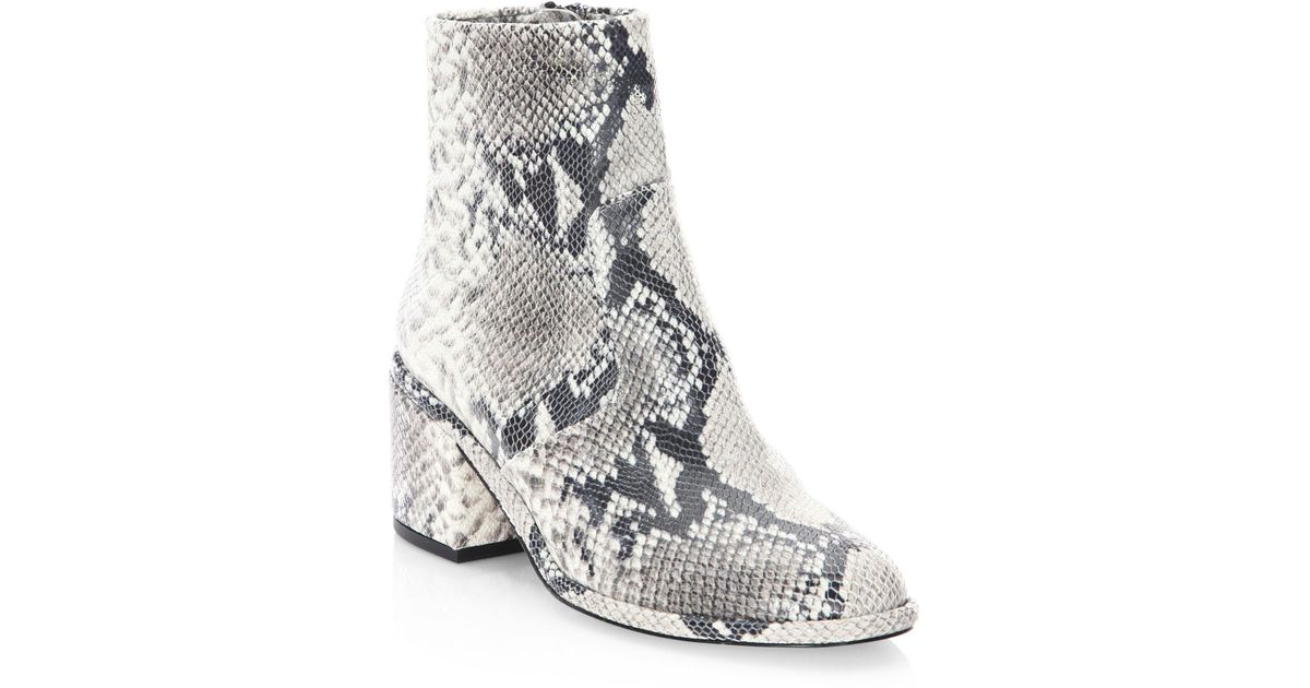 inc snakeskin booties
