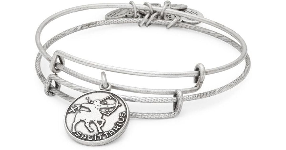 Lyst Alex And Ani Sagittarius Charm Textured Slip On Bracelet In Lyst Alex And Ani Sagittarius Charm Textured Slip On Bracelet In Metallic