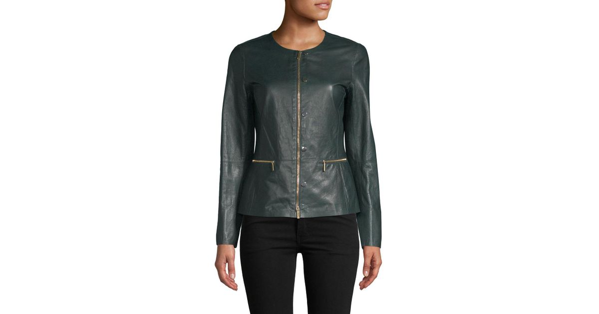 Lyst Lafayette 148 New York Kerrington Leather Jacket