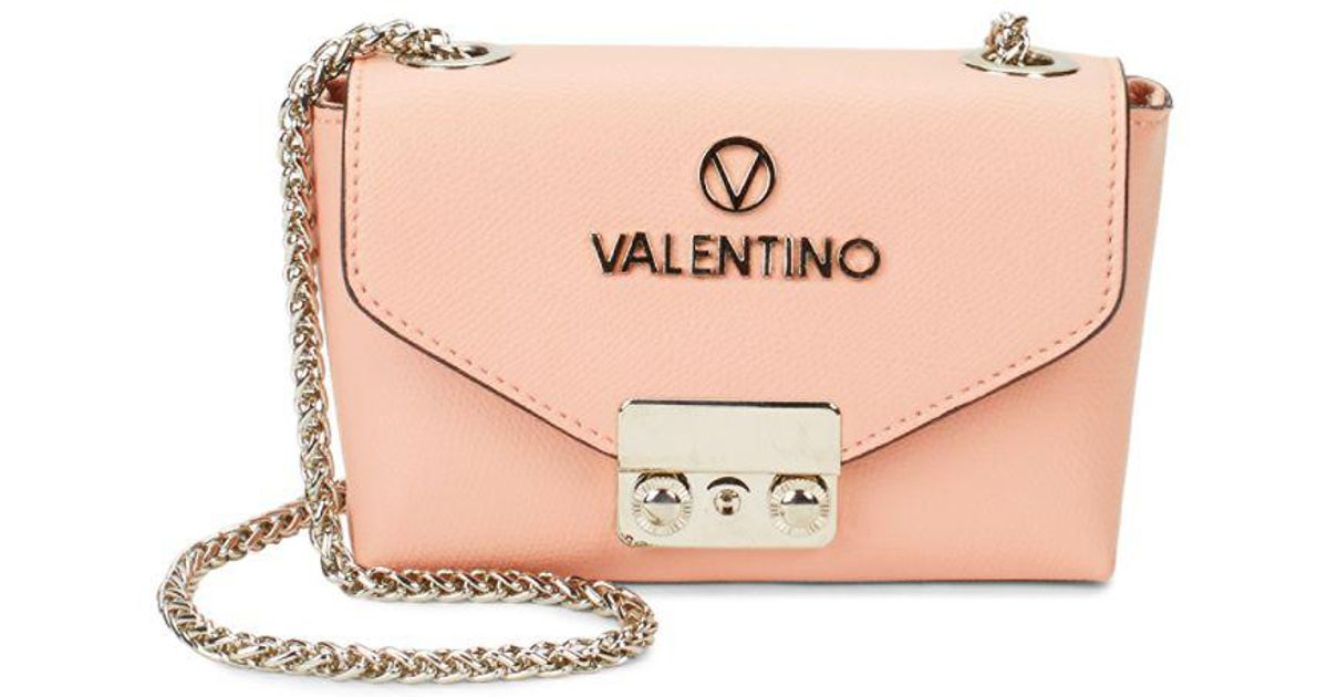 Lyst Valentino By Mario Lola Leather Shoulder Bag In Pink