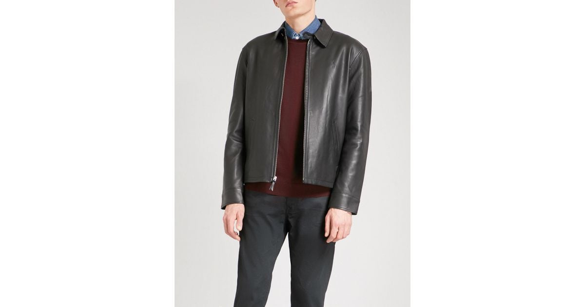 Lyst Polo Ralph Lauren Maxwell Leather Jacket In Black For Men