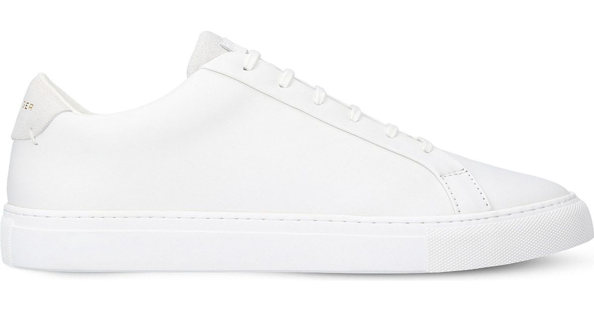 Kurt Geiger Donnie Leather Trainers in White for Men - Lyst