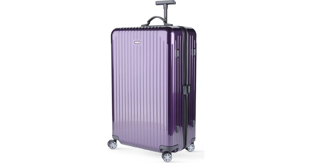 rimowa purple luggage