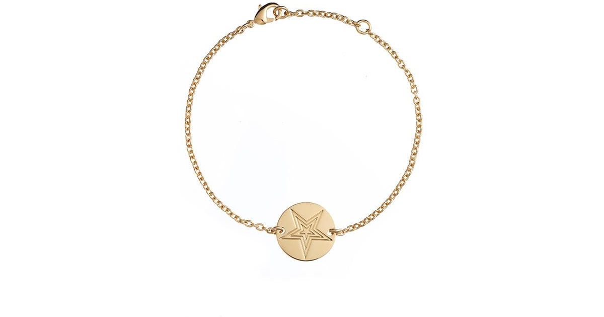 Lyst Shanghai Tang Gold Star Bracelet In Metallic