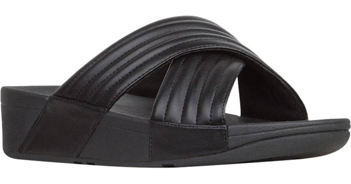 Fitflop Lulu Padded Slide in Black - Lyst