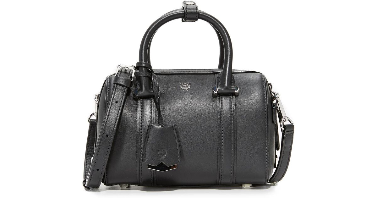 Lyst - Mcm Mini Boston Bag in Black