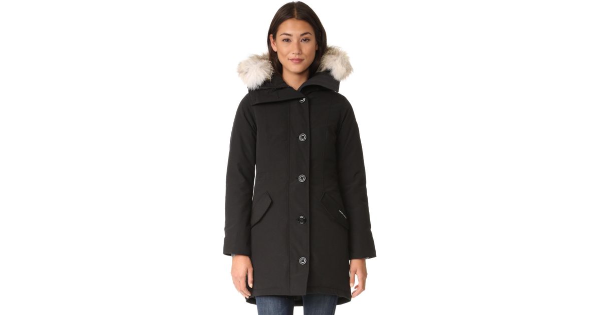 canada goose women's rossclair parka black canada goose women's rossclair parka black