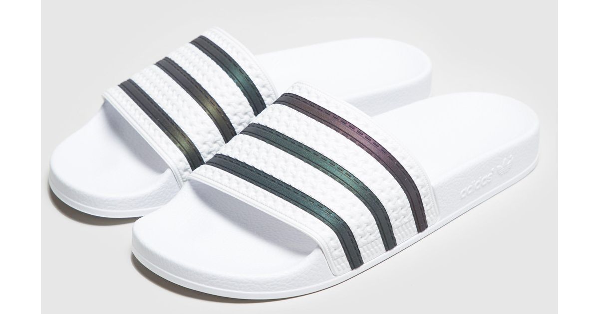 adidas iridescent slides