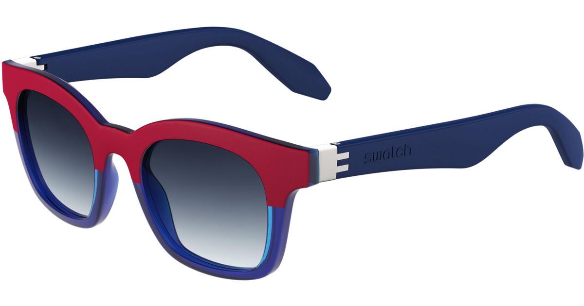 Swatch 02/s Round Sunglasses in Blue - Lyst