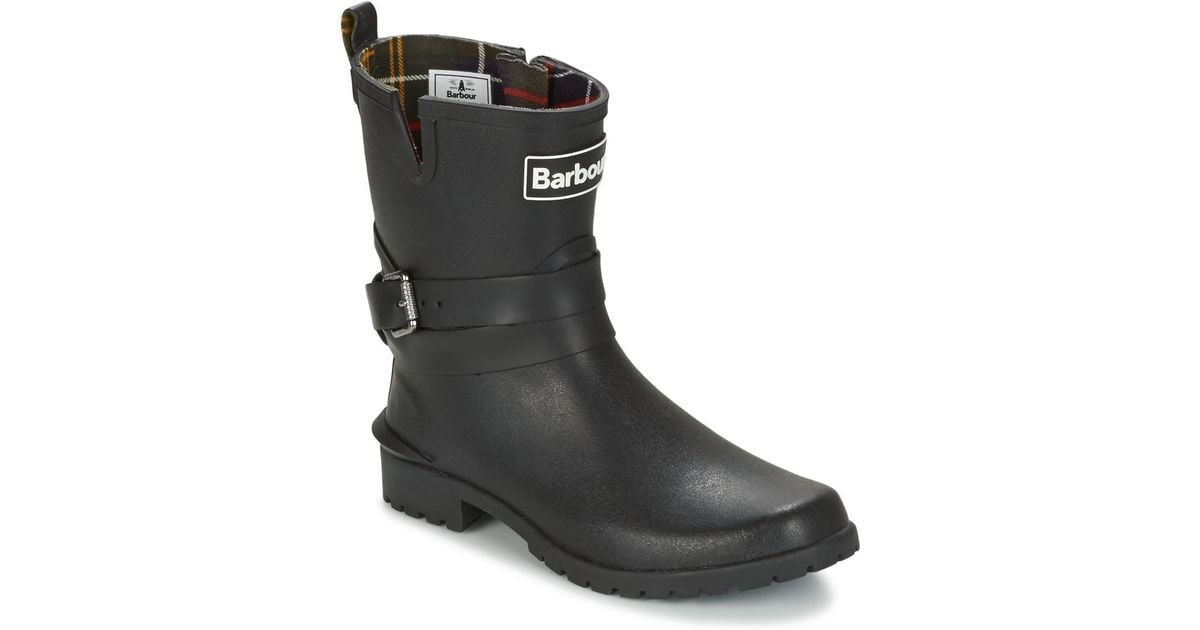 barbour biker wellies