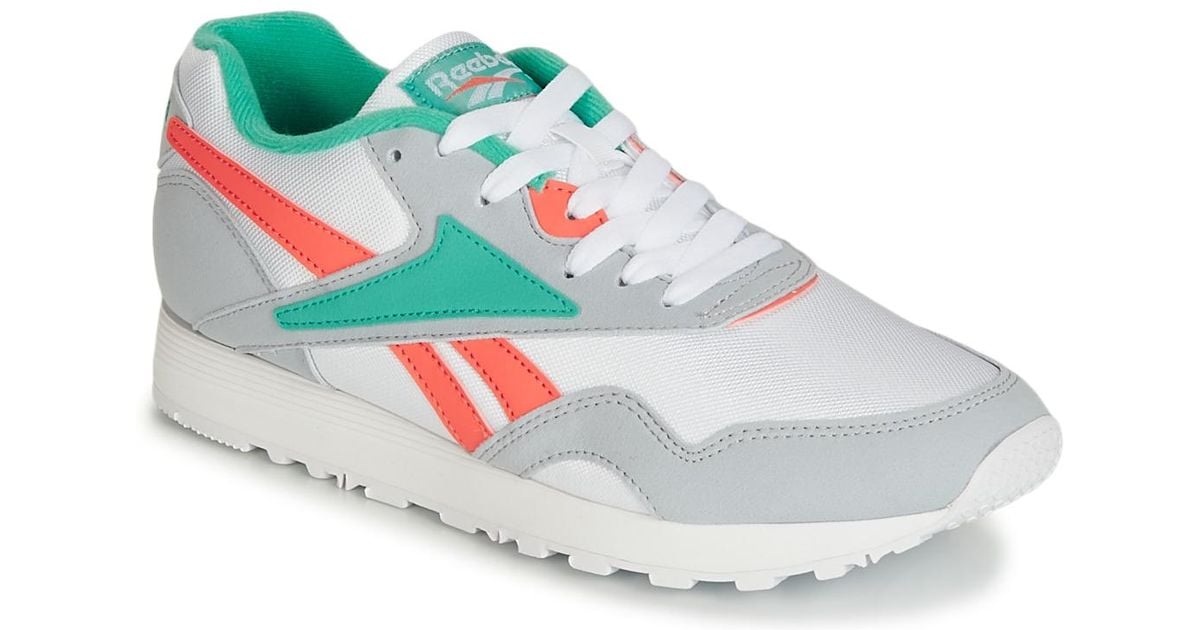 reebok navy and orange rapide mu trainers