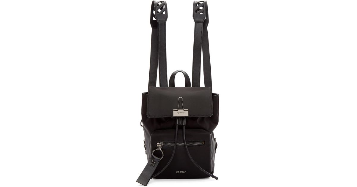 Lyst - Off-White c/o Virgil Abloh Black Nylon Mini Backpack in Black