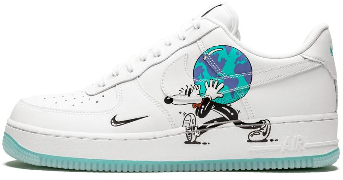 Nike Air Force 1 Flyleather Qs 'earth Day' - Size 9 in White for Men - Lyst