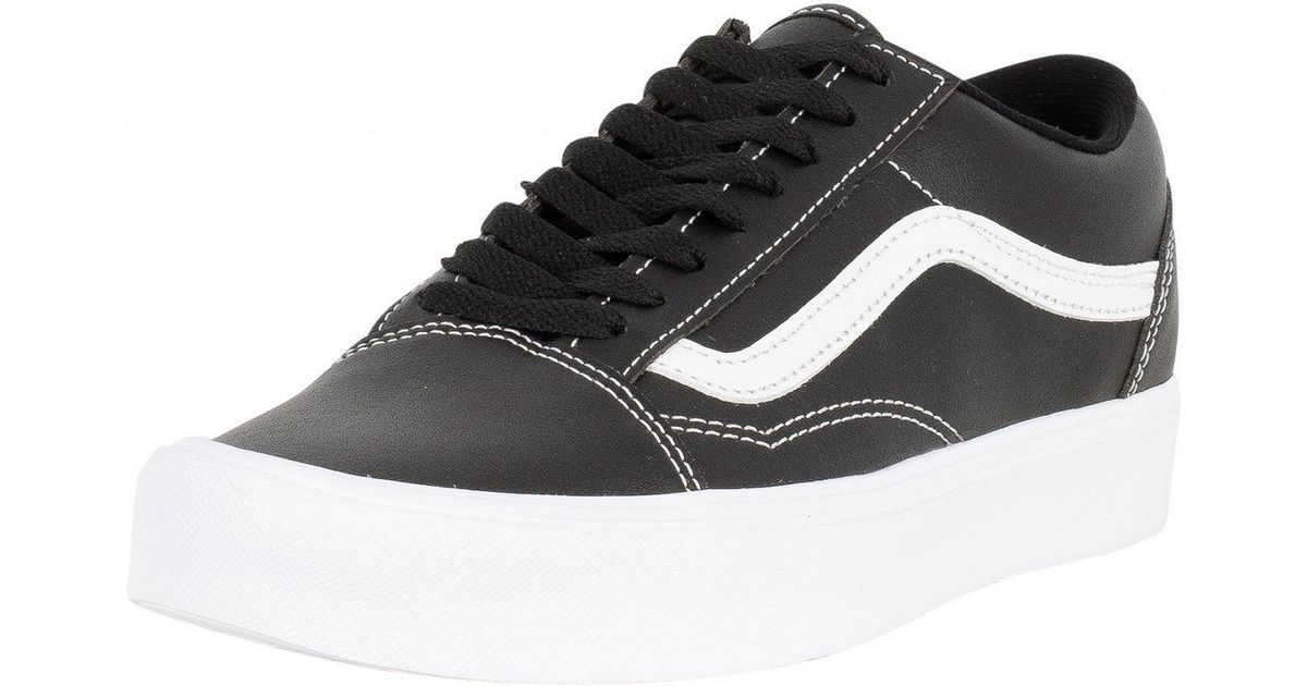 vans black old skool lite trainers vans black old skool lite trainers