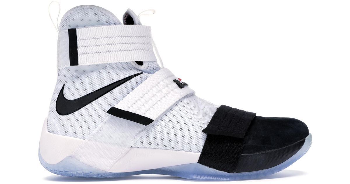 lebron soldier 10 black and white